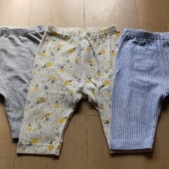 【美品】レギンス　ズボン　80　三枚セット