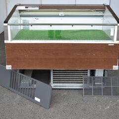 ≪yt1633ジ≫ 三菱電機 平型オープン冷蔵ショーケース SK-MS480ARD 現状品 幅120cm AC100V 精肉/鮮魚/日配/惣菜/中古店舗用品/中古厨房機器/宮城県仙台市 60714-09 の画像