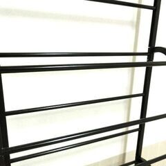 ⭐最大30足収納可能⭐ 10段シューズラック ブラックの画像