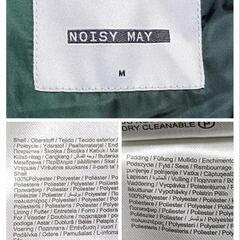 ノイジーメイ 美品 中わたジャケット アウター ジップアップ ボタン 緑色 M レディースの画像