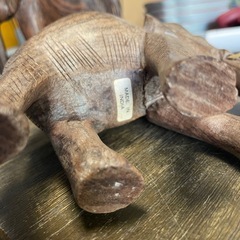 インド製　ゾウ置物　2頭セット　【リサイクルショップ道楽屋】の画像