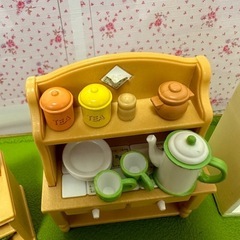 シルバニア　あかりの灯る大きなお家　小物セットの画像