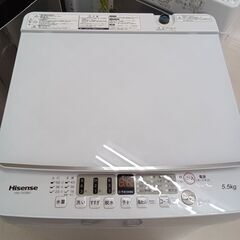 ★ジモティ割あり★ Hisense 洗濯機 HW-G55BK1 5.5kg 22年製 動作確認／クリーニング済み TC5313