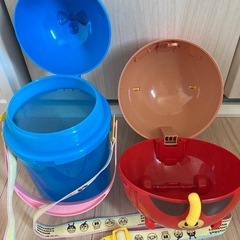 コキンちゃんポップコーンバケツ、アンパンマン収納の画像