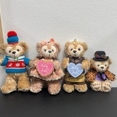 ダッフィー シェリーメイ ぬいぐるみ キーホルダー 4つセット ...