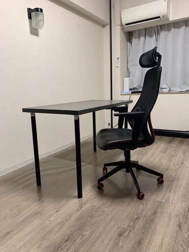 【IKEA】残り1セット！ゲーミングチェア\u0026オディリス デスク(120cm×60)