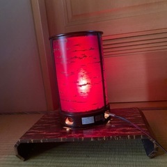 樺細工のスタンドと置台の画像