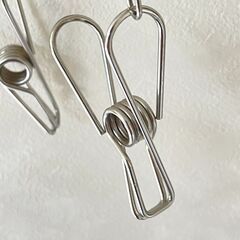 【無人取引】ステンレス　洗濯バサミ　小ぶりで使いやすい大きさ　美品　説明欄を最後までお読みの上お問い合わせ願いますの画像