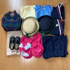 東菅幼稚園の帽子、リュックその他