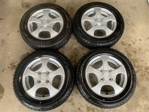 社外アルミホイール　155/65R13 ブリヂストン　スタッドレスタイヤ