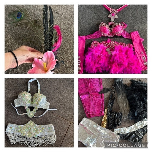 サンバ衣装 カベッサ ホワイト✖️ネイビー