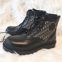 美品♥dior　オブリーク柄　explorer ショートブーツ　24.5㎝の画像