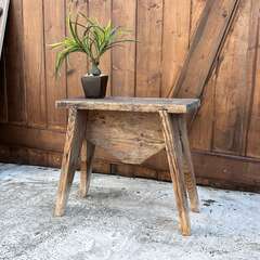 大正レトロ/明治レトロ/昭和レトロ 】木製置物 孔雀 くじゃく 花台 当時物