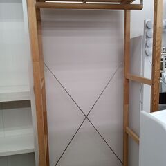 ★ジモティ割あり★  ハンガーラック 木目調 H177×D37×W60 クリーニング済み MT2547の画像