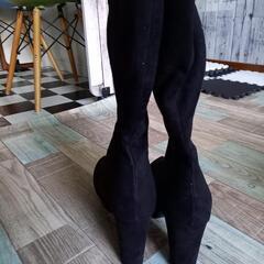 ニーハイブーツ👢💜の画像