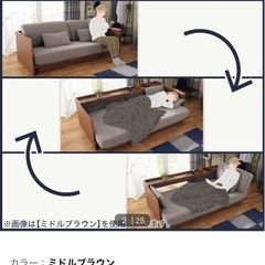 ニトリ　3wayソファーベットの画像