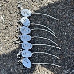 ワイヤー式南京錠　7個セット
