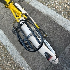 美品黄色折りたたみ自転車