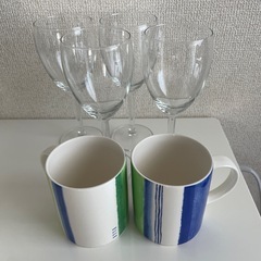 IKEA　ワイングラス４　ELLE コーヒーカップ2