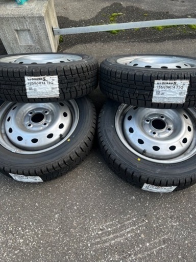 軽自動車新品冬タイヤ14インチ、ホイールセット