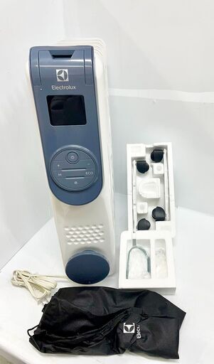 Electrolux エレトロラックス オイルヒーター EO12D103C0 2021年製 転倒時自動電源OFF ホワイト 白 未使用保管品