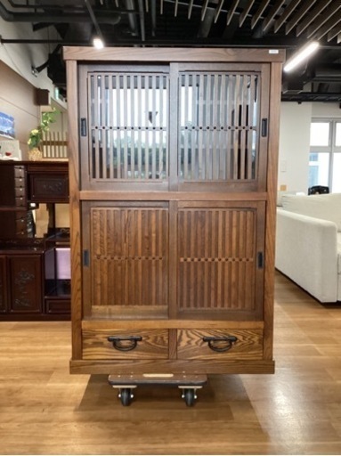 茶タンス【町田市再生家具】241751