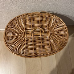 【最終値下げ中❣️】籐筒型カゴの画像