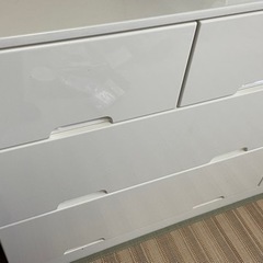 チェスト 収納家具 引き出し タンス 白　の画像