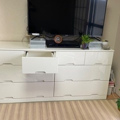 チェスト 収納家具 引き出し タンス 白　の画像