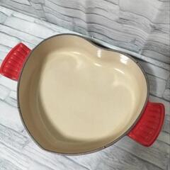 ル・クルーゼ プレート ダムール 20cm 調理器具 レッドの画像