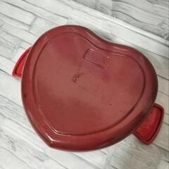 ル・クルーゼ プレート ダムール 20cm 調理器具 レッドの画像