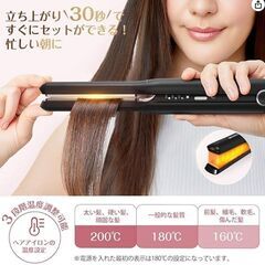 【１度使用】コードレスヘアアイロン