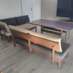 【最終値下げ】ダイニングセット　LD　テーブル　ソファの画像