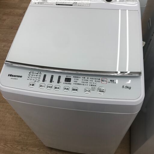 ★ジモティ割あり★ Haisense 洗濯機　 HW-G55B-W 5.5kg 年式2020 動作確認／クリーニング済み KJ6440