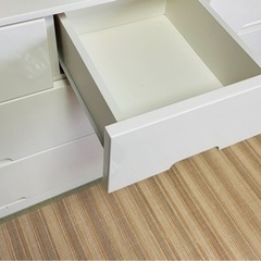 チェスト 収納家具 引き出し タンス 白　の画像