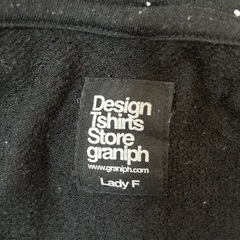 Design Tshirts Store graniph 半袖 パーカー ブラック フルジップの画像
