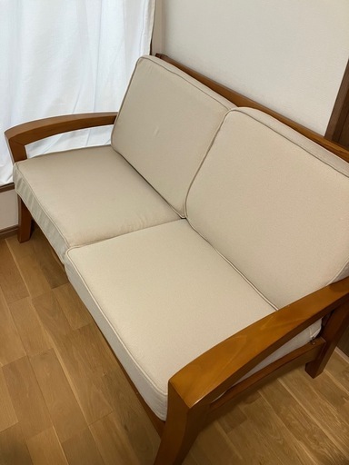 スキャンティーク　2人掛けソファ
