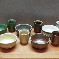 新品未使用　木箱いり　飯碗　湯のみ　5セット