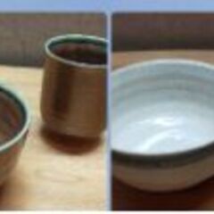 新品未使用　木箱いり　飯碗　湯のみ　5セットの画像