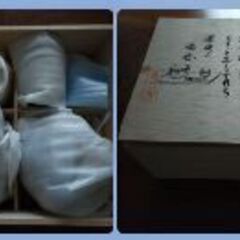 新品未使用　木箱いり　飯碗　湯のみ　5セットの画像