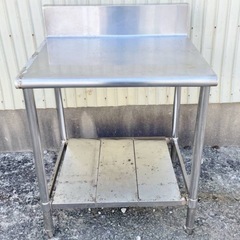 A 厨房作業台 業務用 ステンレス ステンレステーブル バックガ...