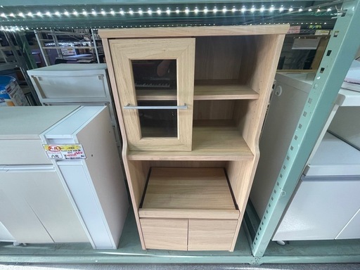 【リサイクルサービス八光】幅56.5㎝　白井産業　カップボード　二コレノ　2口コンセント付き