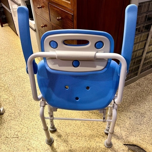 《売約済》【池上店】Panasonic パナソニック シャワーチェア  ユクリア ワイドＳＰおりたたみN PN-L41622A　介護椅