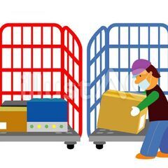 オフィス用品のピッキングと仕分け作業の画像