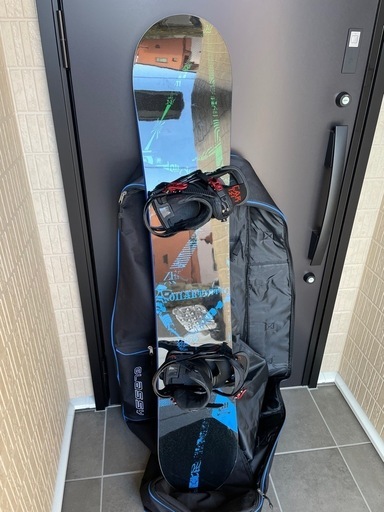 スノーボード011Artistic double ビンディング　Burtonカーテル　ケースセット