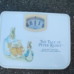 観音寺 アナログ式 ヘルスメーター 体重計 ピーターラビット 中古品