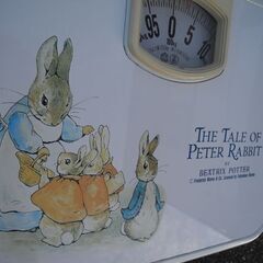 観音寺 アナログ式 ヘルスメーター 体重計 ピーターラビット 中古品の画像