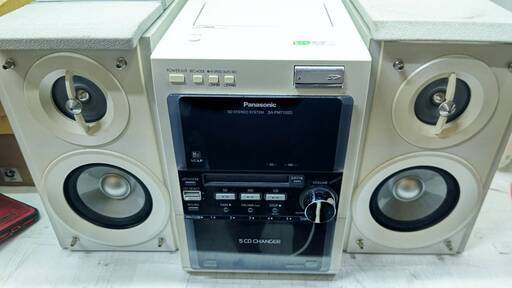 Panasonic SDステレオシステム SC-PM7101SD-W ホワイト※SA-PM710SD(本体)＋SB-PM710(スピーカ)
