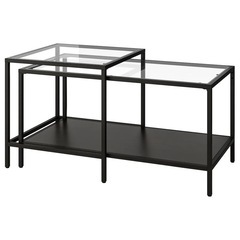 IKEA VITTSJÖ ﾈｽﾄﾃｰﾌﾞﾙ2点ｾｯﾄ