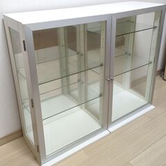 飾り棚2台セット コレクションケース  ディスプレイケース フィ...